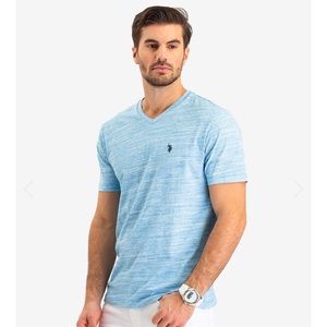 Linear Space Dyed V-Neck TShirt